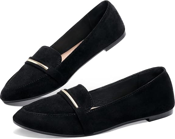 Obtaom Pointy Toe Loafer Flat